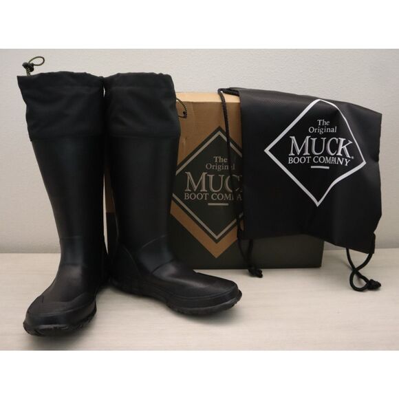 Muck Boot Company Men's Sz 9 Women's Sz 10 Black Forager Convertible Boot - Picture 1 of 16